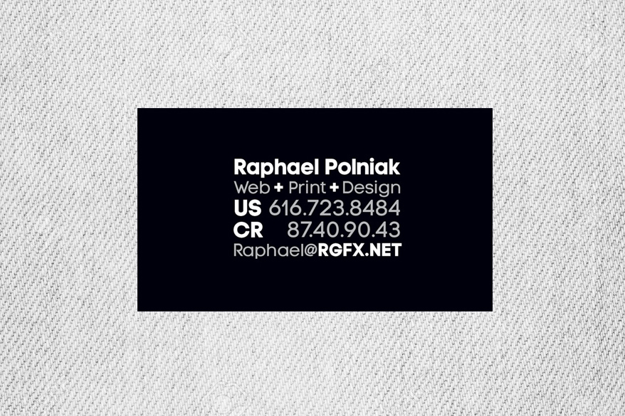 Revolution Graphics Business Card Design